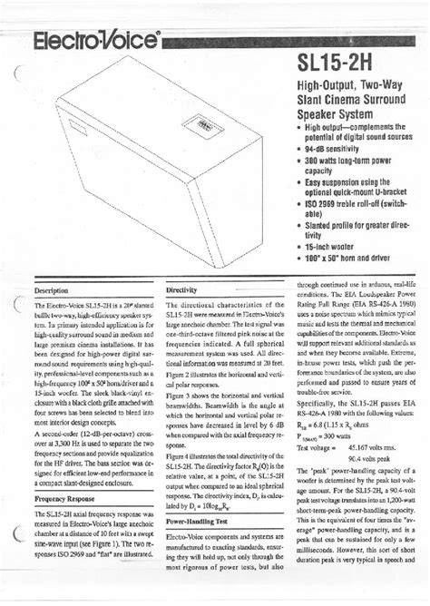 electro voice skylark user guide Kindle Editon