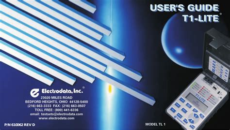 electrodata t1 lite user guide PDF