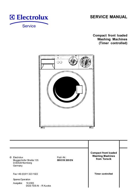 electrolux service manual w335mp PDF