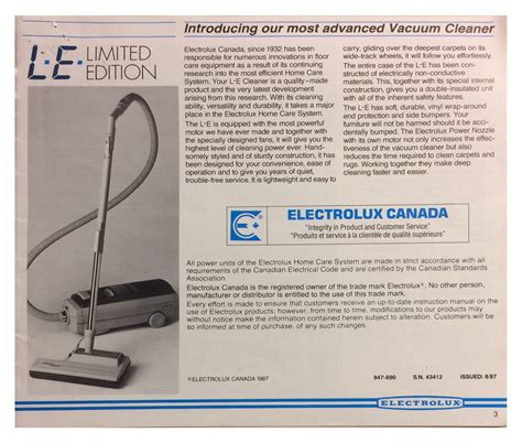 electrolux vacuum owners manual Doc