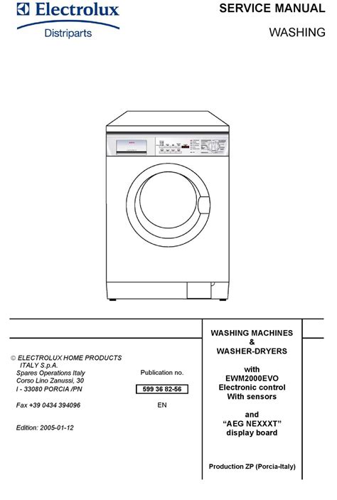 electrolux washer manual pdf Epub