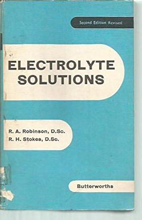 electrolyte solutions robinson stokes Epub