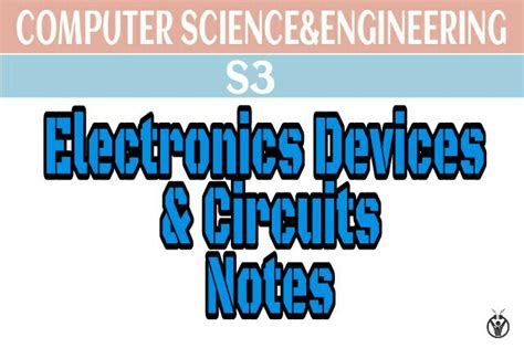 electronic devices and circuits notes for cse Reader