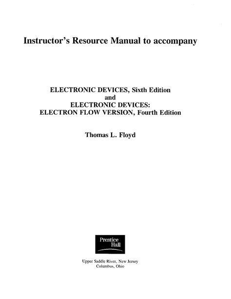electronic devices by floyd 7th edition solution manual Epub
