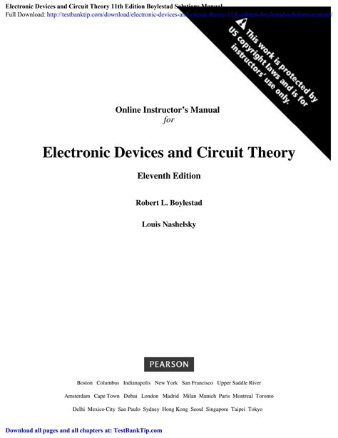 electronic devices circuit theory by boylestad solutions manual Doc