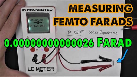 electronic measure in farads