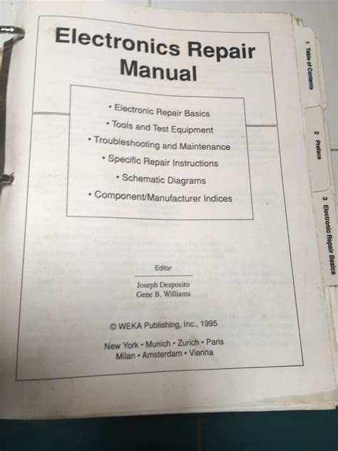 electronics repair manual weka Kindle Editon