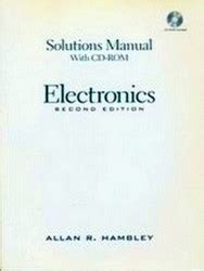 electronics second edition hambley solution Kindle Editon