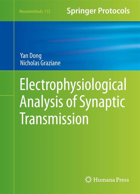 electrophysiological analysis synaptic transmission neuromethods PDF
