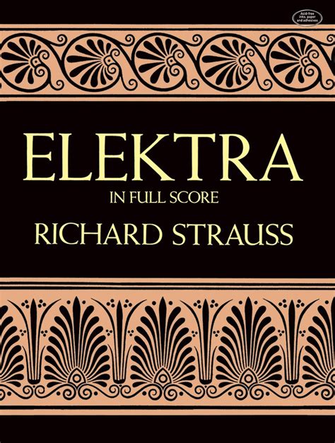 elektra in full score dover music scores Reader