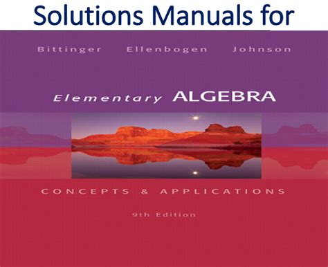 elementary algebra 9th edition bittinger PDF