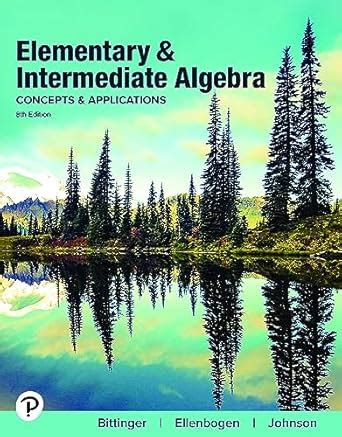 elementary and intermediate algebra custom bittinger Ebook PDF