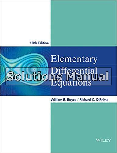 elementary differential equations 10th edition solutions PDF