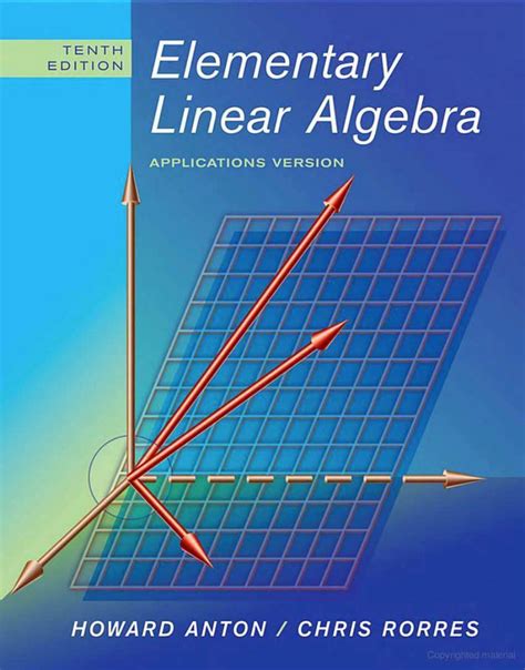 elementary linear algebra 10th edition free PDF