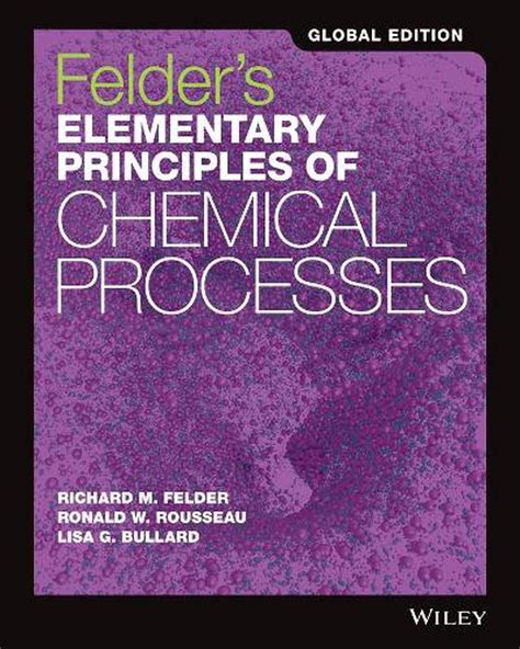 elementary principles of chemical processes Kindle Editon