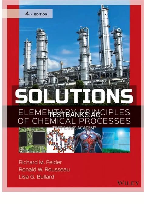 elementary processes of chemical engineering solutions manual Epub