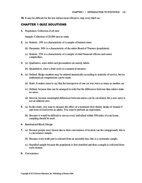 elementary statistics 5th edition answer key Kindle Editon