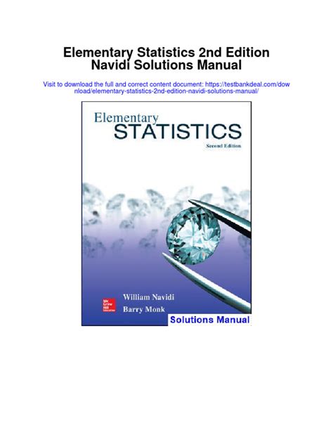 elementary statistics second edition pdf Doc