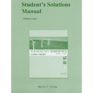 elementary statistics using excel 4th edition solutions manual PDF