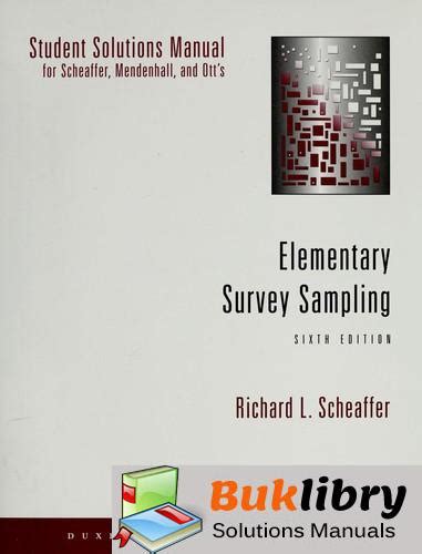 elementary survey sampling 6th edition solutions Kindle Editon