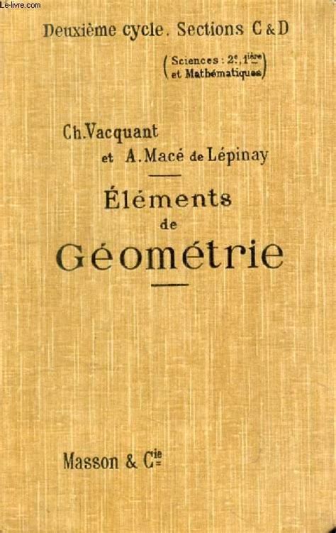 elements de geometrie classes de 2e et PDF