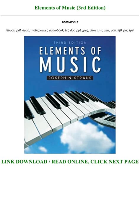 elements of music 3rd edition pdf PDF