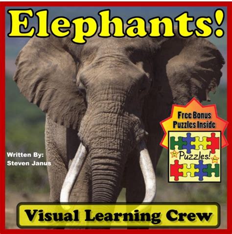 elephant childrens animal book exciting elephants look at elephants and learn to read the visual learning PDF