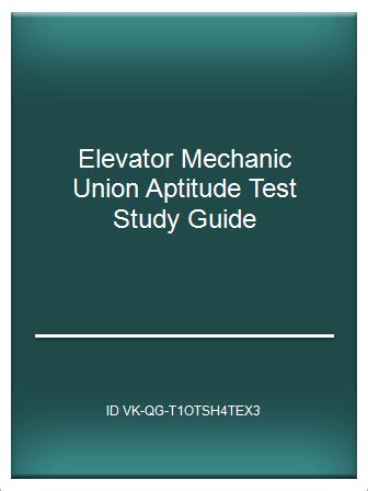 elevator union aptitude test study guide Reader