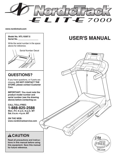 elite 7000 treadmill manual Kindle Editon