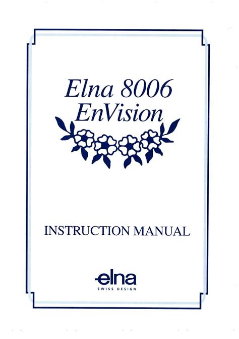 elna envision 8006 pdf Reader