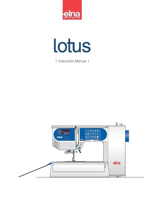 elna lotus sewing guide user guide PDF