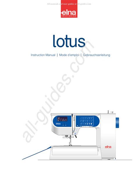 elna lotus sewing machine manual 35 pdf Epub