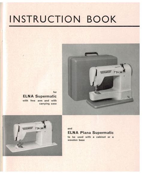 elna supermatic 722010 sewing machine manual Kindle Editon