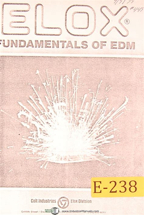 elox edm manual pdf PDF