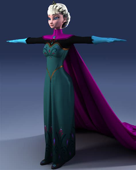 elsa coronation dress design