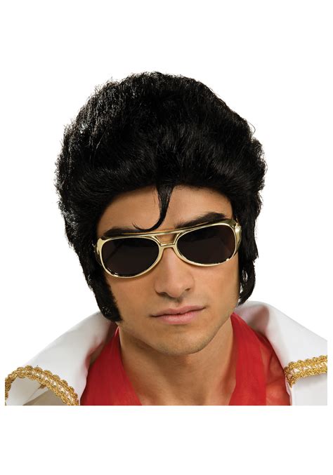 elvis presley wig real hair