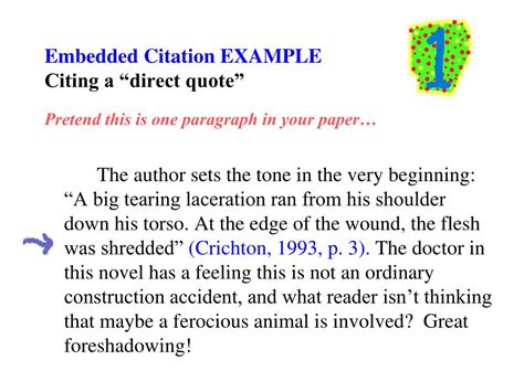 embed quotes in research paper PDF