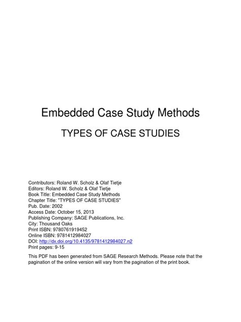 embedded case study methods Ebook Reader