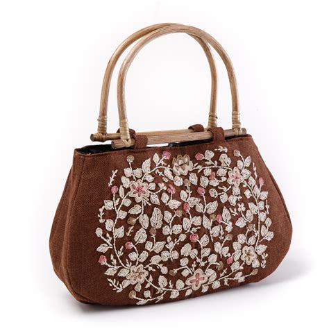 embroidered handbag