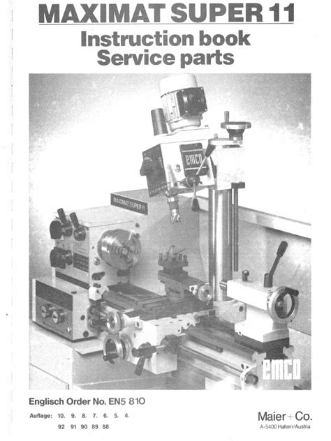 emco super 11 user guide Reader