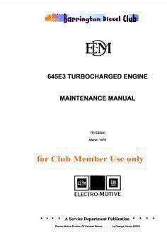 emd 645 maintenance manual Epub