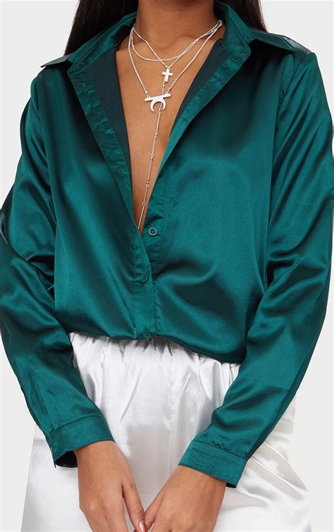 emerald green shirt