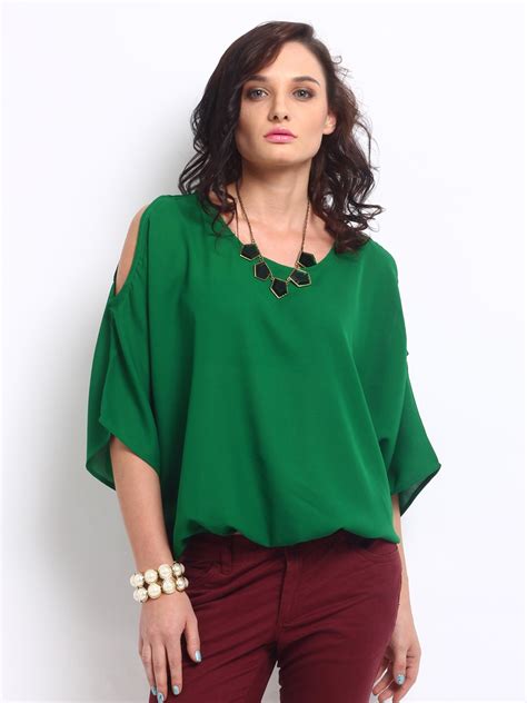 emerald green tops for ladies