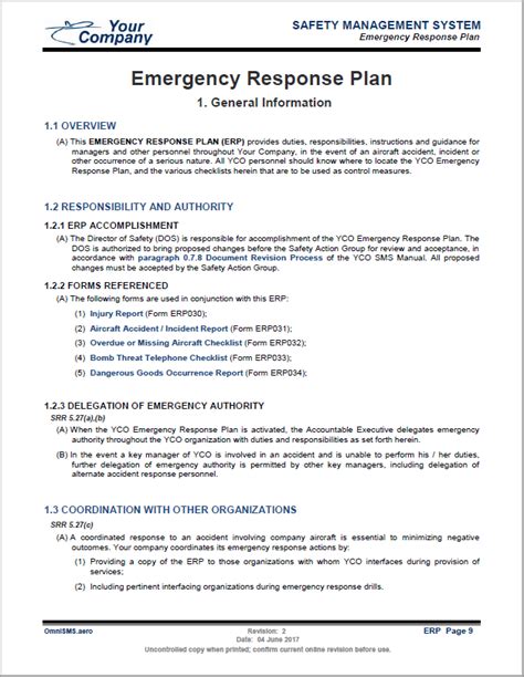 emergency response manual aviation company Epub