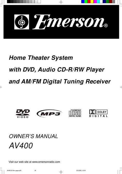 emerson audio user guide Reader