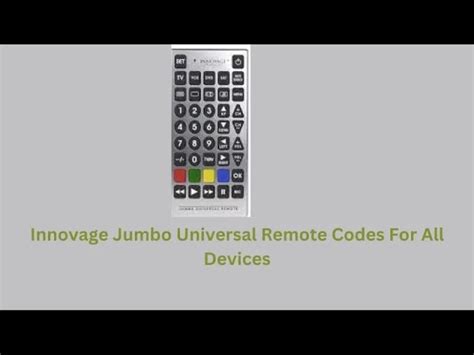 emerson jumbo universal remote programming PDF