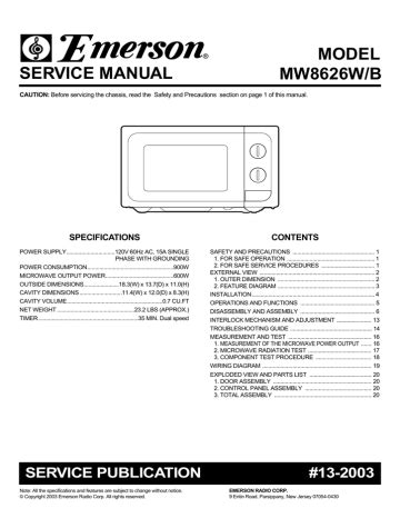 emerson microwave oven manual Doc