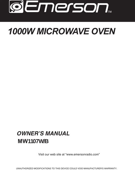 emerson mw8108bsc user guide Kindle Editon