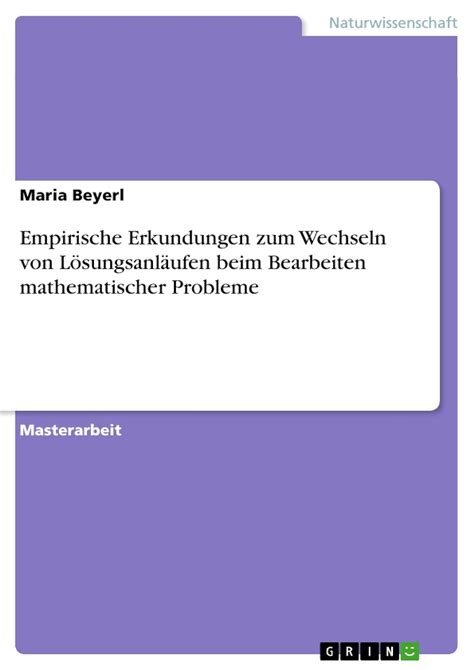 empirische erkundungen l sungsanl ufen bearbeiten mathematischer PDF