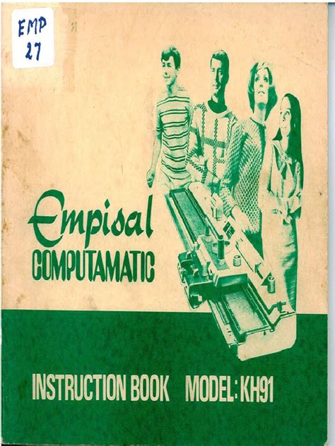 empisal knitting machine manual PDF